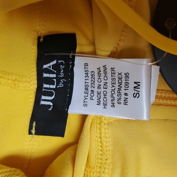 Julia Just Vibing Seamless Zip Up Legging Set - Yellow Size S/M - Picture 10 of 10